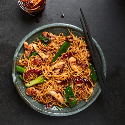 Szechwan Noodles Chicken